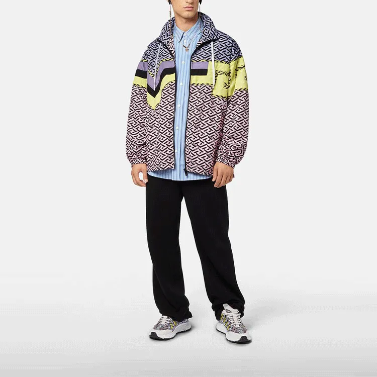 VERSACE Two Tone Mongram Windbreaker-1