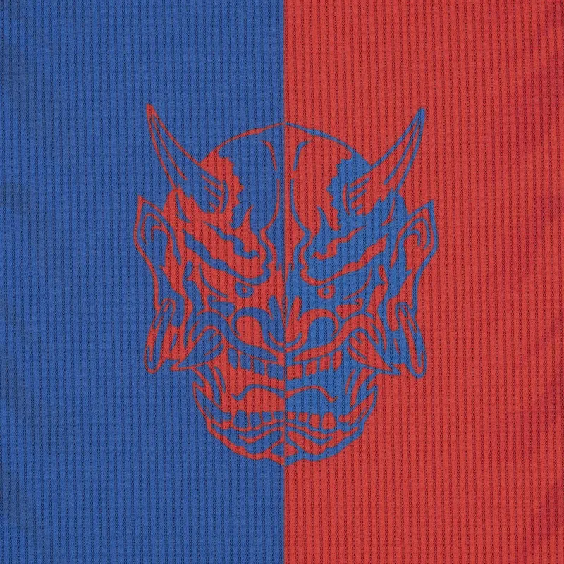 Mizuno T Shirts Men Blue Red-2