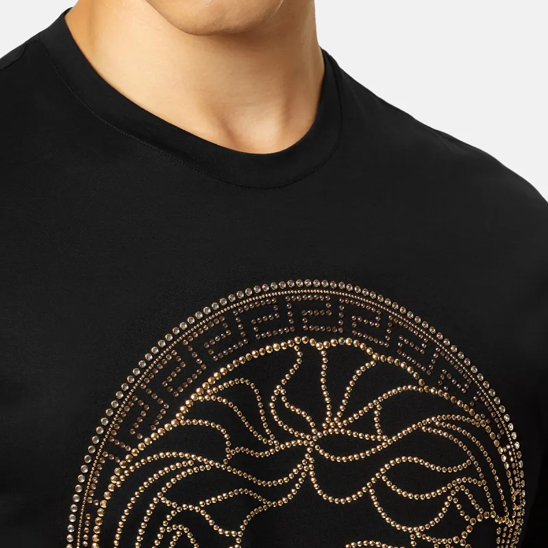 VERSACE Medusa Head Cotton T shirt-4
