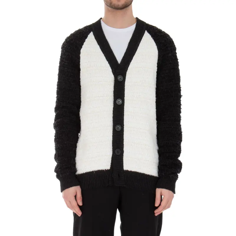 BALMAIN Two Toned Tweed Cardigan-2
