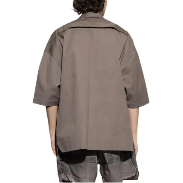 RICK OWENS Magnum Tommy Short Sleeved Shirt-4