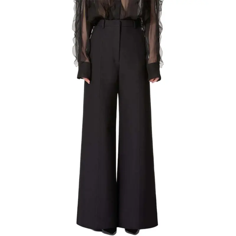 Valentino High Waist Wide Leg Trousers-2