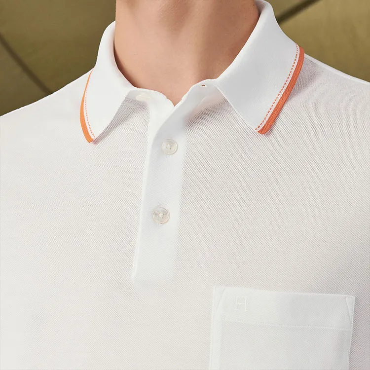 HERMES SS22 Polo Shirt Men's White-2
