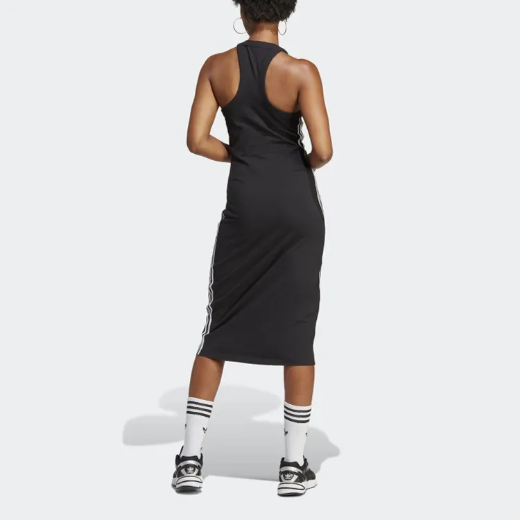 Adidas Originals ADICOLOR CLASSICS 3 STRIPES Slip Dresses Women's Black-2