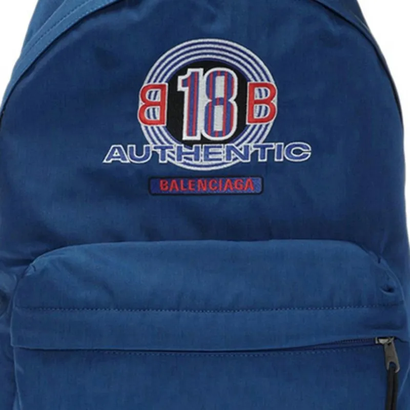 Balenciaga Polyester Backpack Men's Blue-3