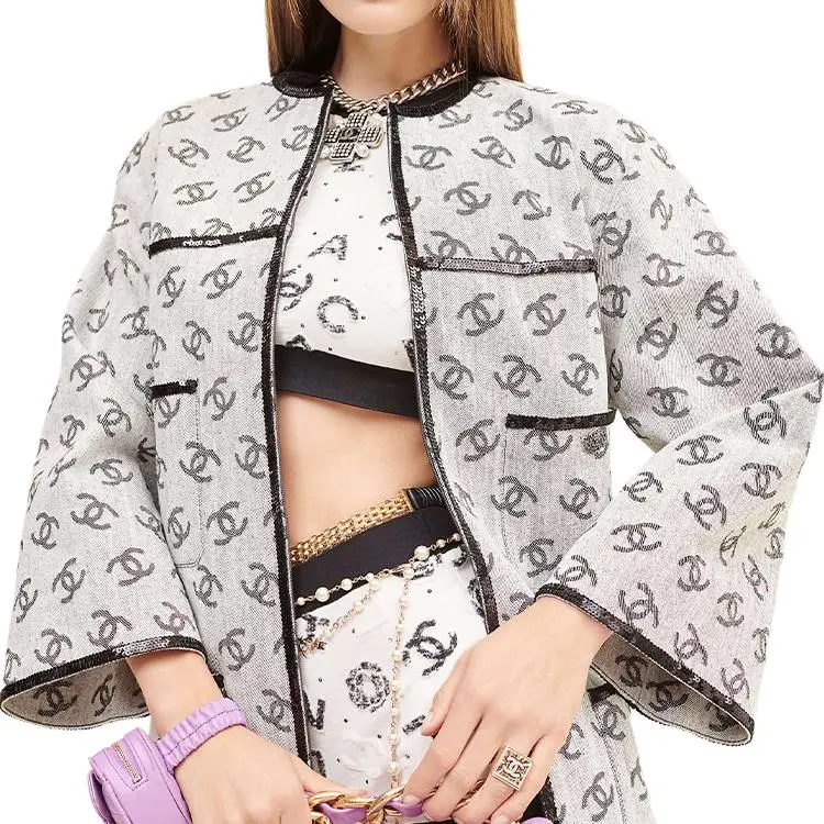 CHANEL SS22 Jackets Coats Women's Gray-2