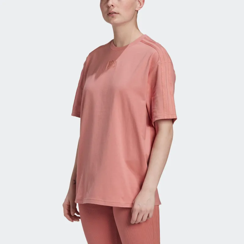 Adidas Originals T Shirt Women's Smoke Gray Pink-3