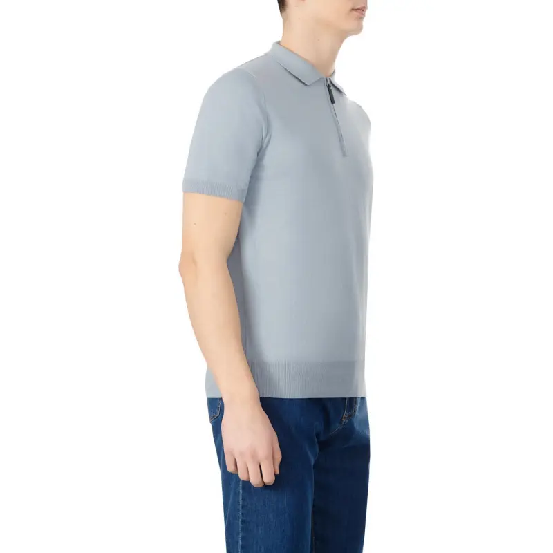 Canali Polo Shirts Men Gray-2