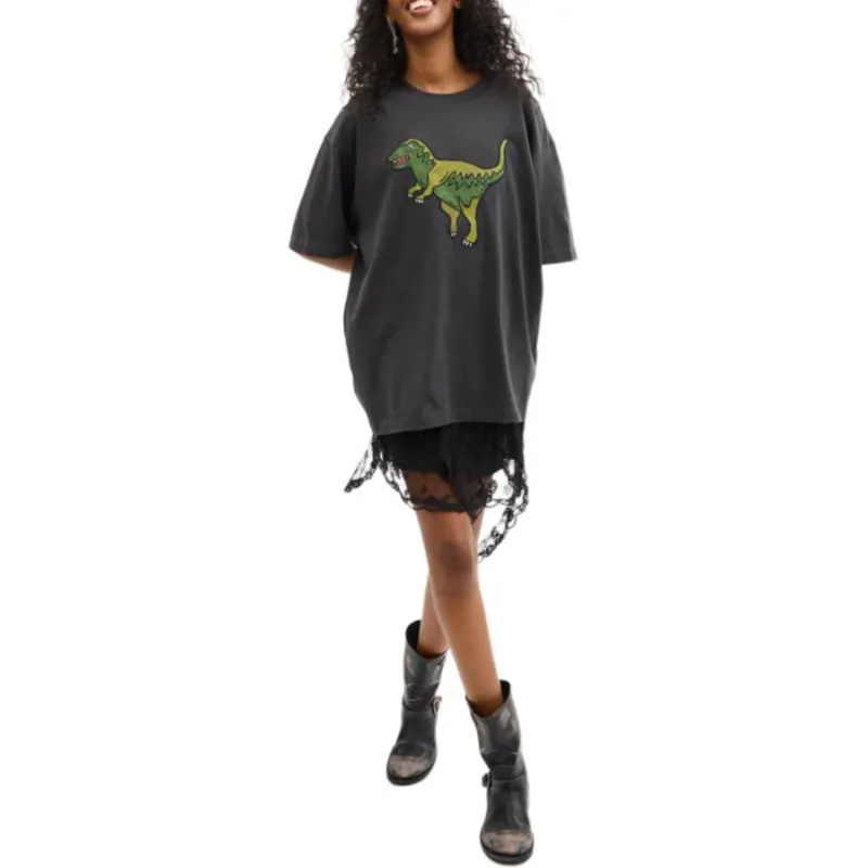 COACH T Shirts Unisex Gray-1