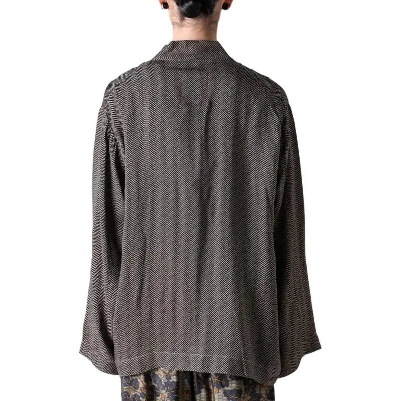 UMA WANG Tie Fastened V Neck Jacket-4