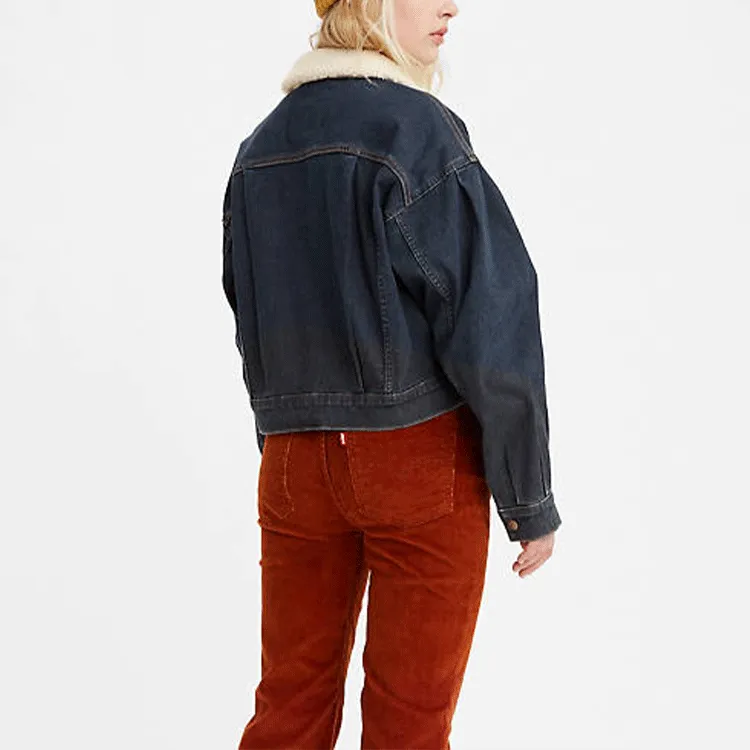Levi's Denim Jacket Women's Dark Blue-3