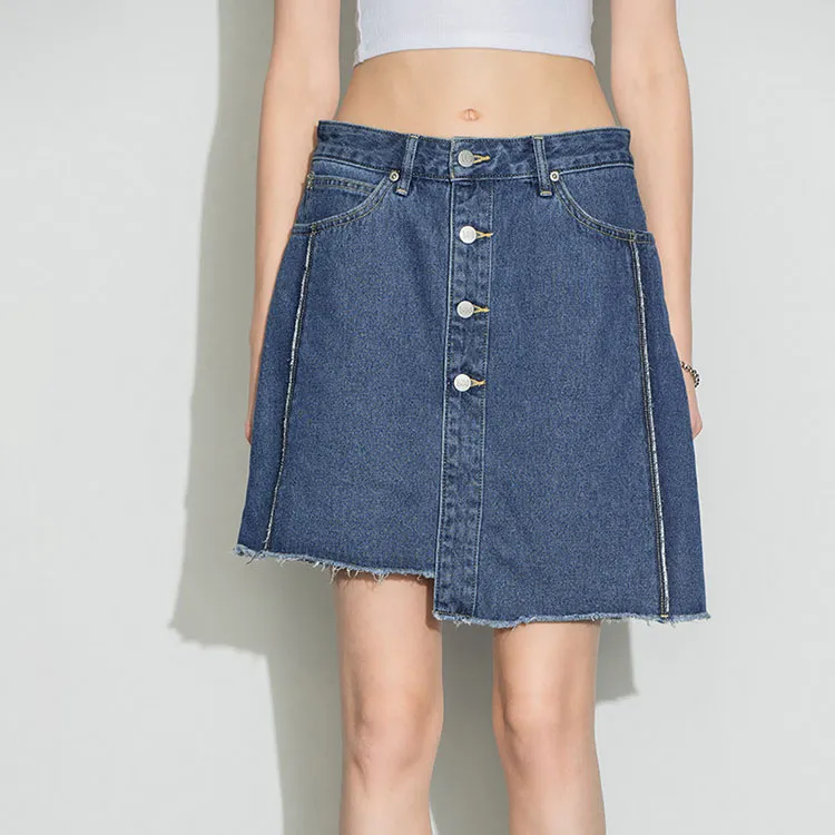 Lee Denim Short Skirts Women's Blue-2