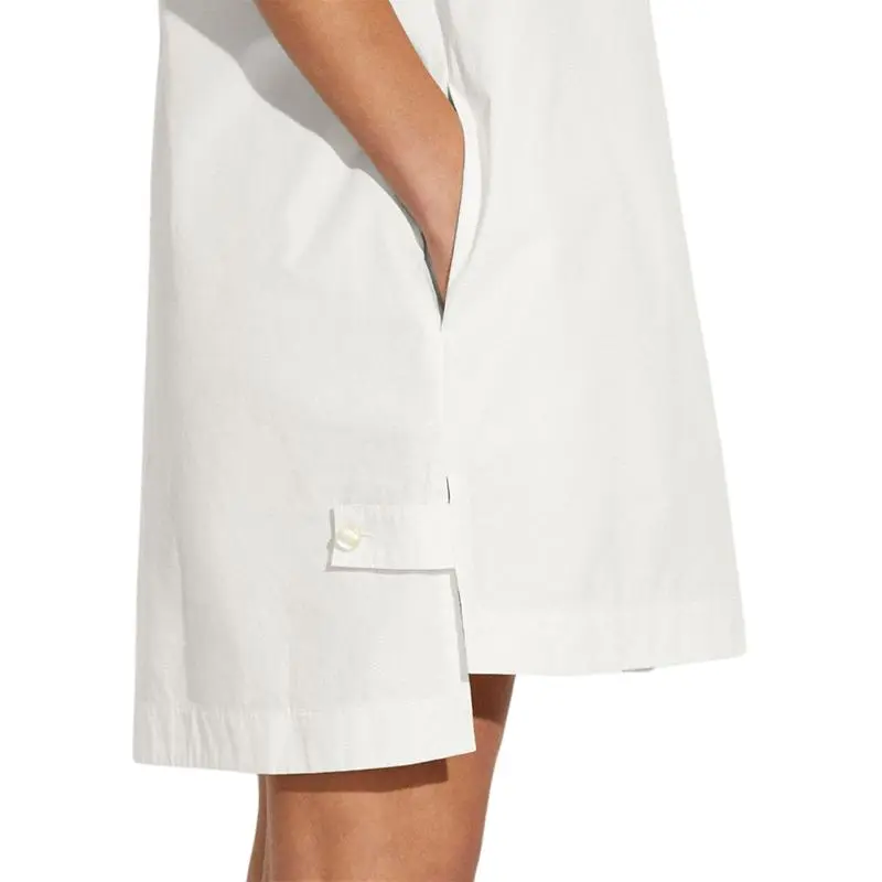 COACH Short-Sleeved Dresses Women's White-4
