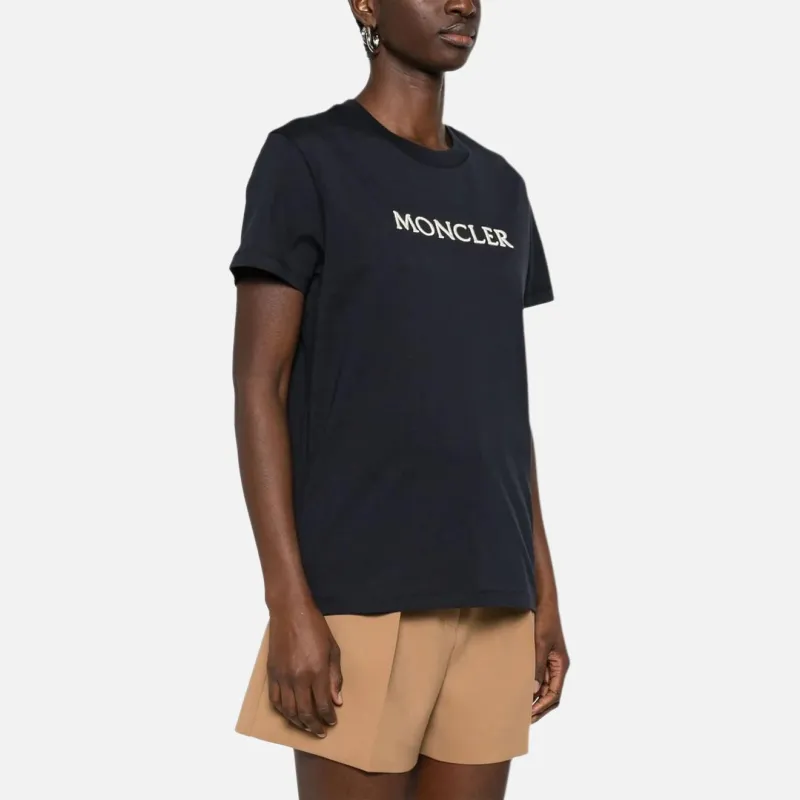 Moncler Logo embroidered T shirt-2