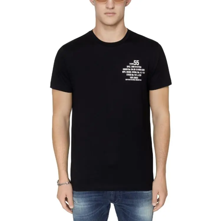 DIESEL T Shirts Men Black-1