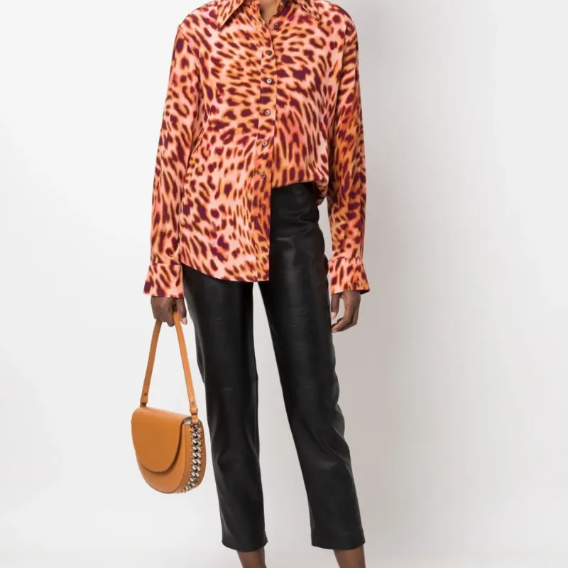 Stella McCartney Frayme Medium Flap Shoulder Bag-4