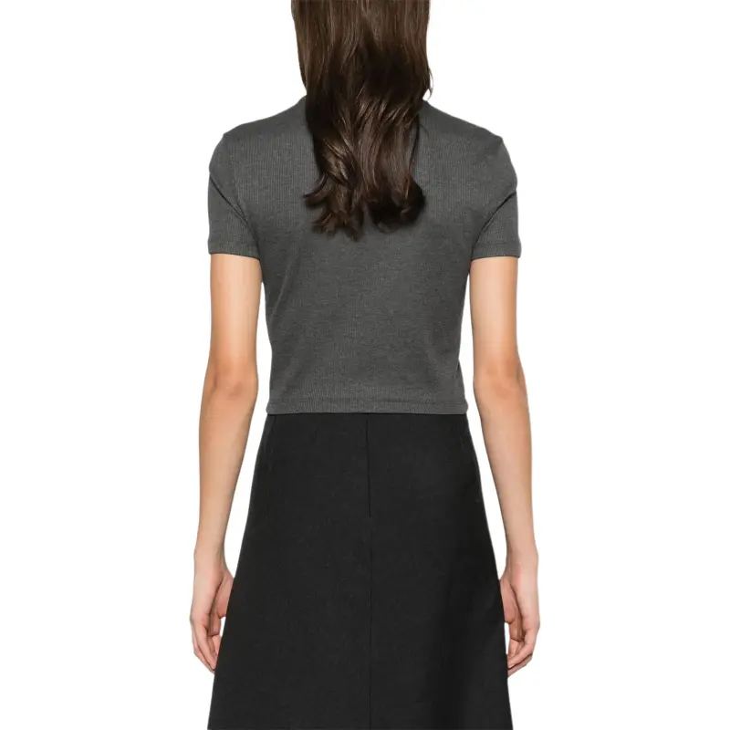 FENDI Fine ribbed T shirt-3