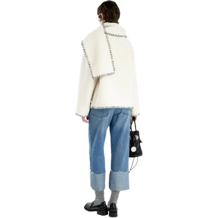 III VIVINIKO Coat Women's Raw White-1