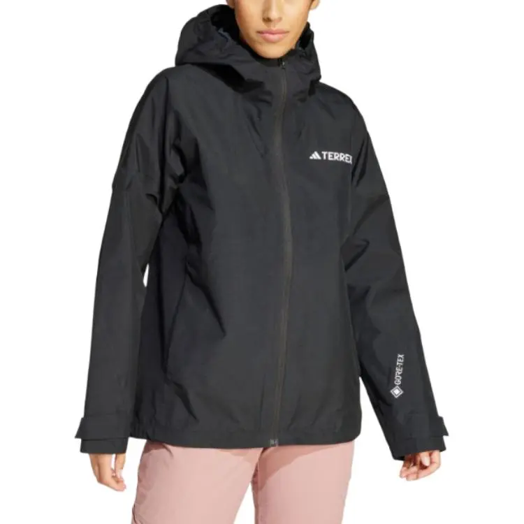 Adidas Waterproof And Breathable Windbreaker Jacket Women's Black-1