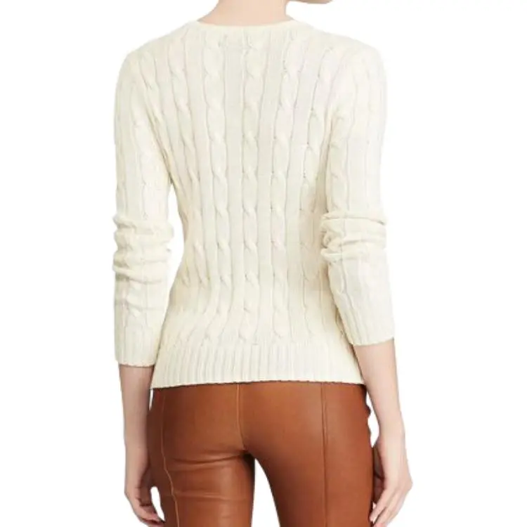 Polo Ralph Lauren Wool Cashmere Crew Knit Andover Cream-4