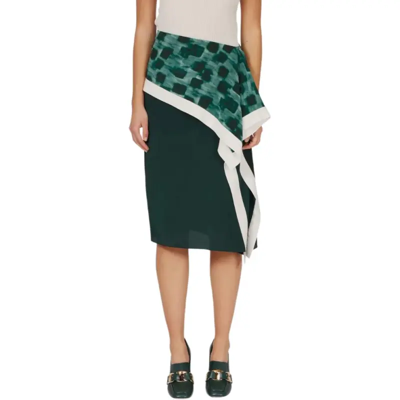 FERRAGAMO SS25 Casual Long Skirt Women's Green-2