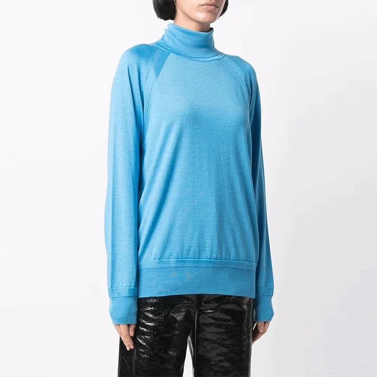 VERSACE Cashmere Sweaters Women's Blue-3