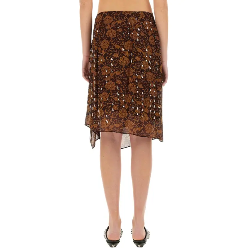 DRIES VAN NOTEN Casual Long Skirt Women's Brown-1