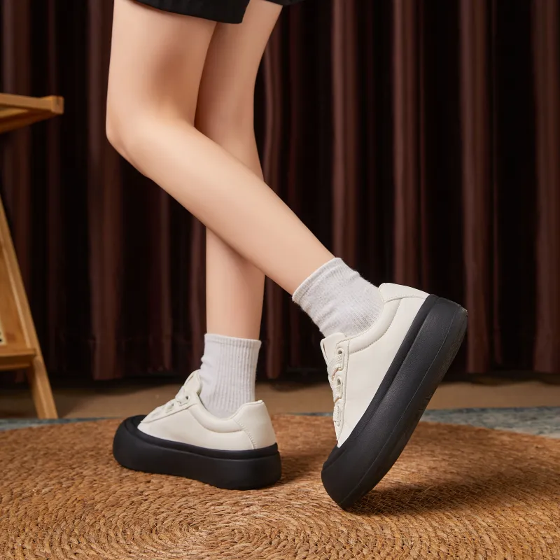 La Chapelle Height Increasing Lightweight Low-Top Skateboard Shoes Women's-16