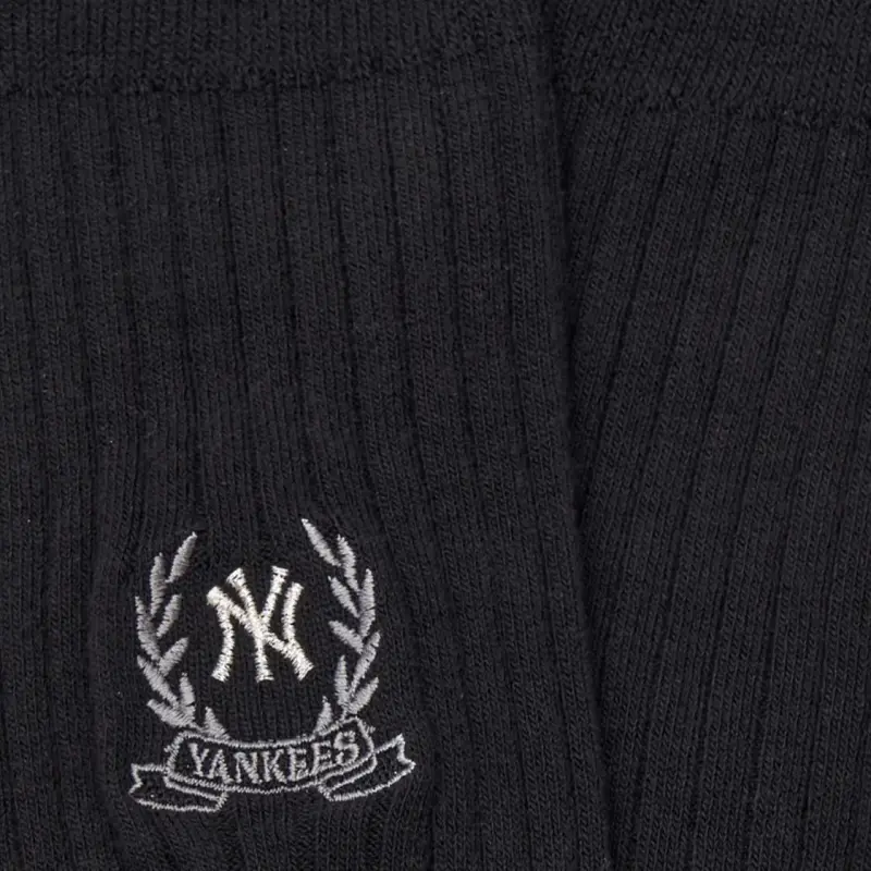 MLB Varsity New York Yankees Knee High Socks Unisex 1 Pack Black-3