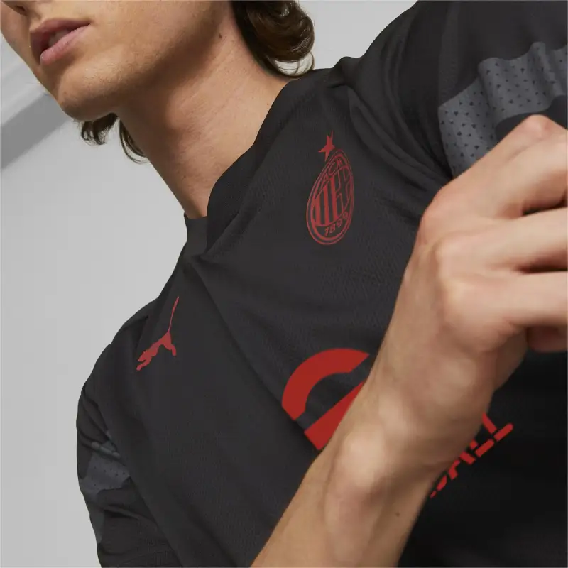 PUMA AC Milan Soccer Jerseys Men's Black-5
