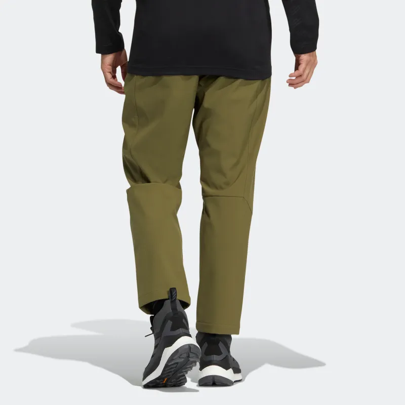 Adidas Brushed Pants Knitted Sweatpants Men's Army Green-2