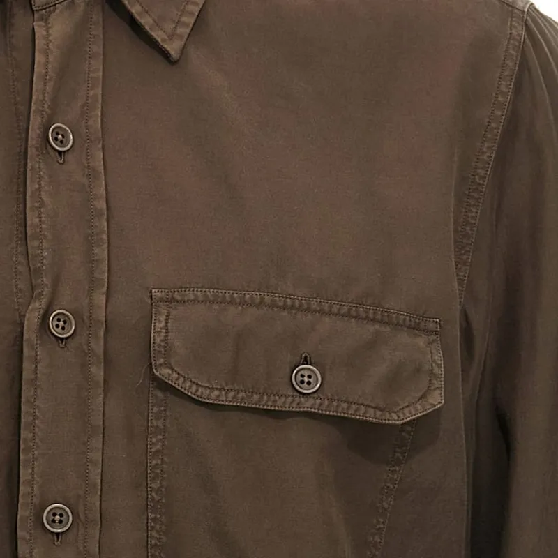 TOM FORD Flap Pocket Long Sleeved Shirt-2