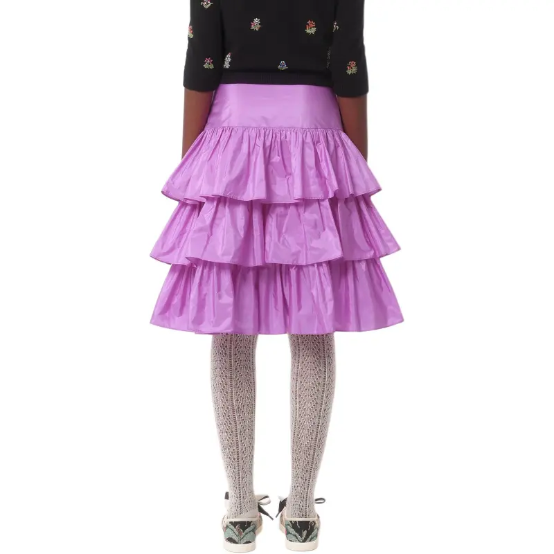 Valentino FW24 Casual Short Skirts Women's Purple-3