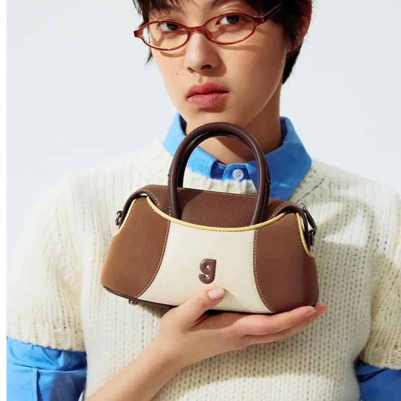 KUNOGIGI Cow Leather Handbag Regular Unisex Multicolor-2
