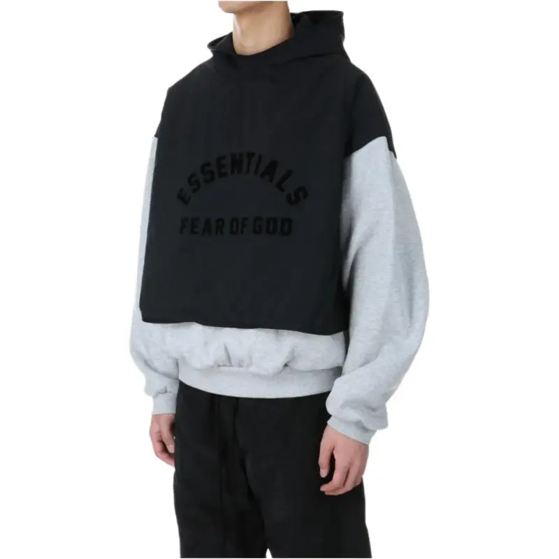 Fear Of God Essentials Nylon Fleece Hooded Sweater-4