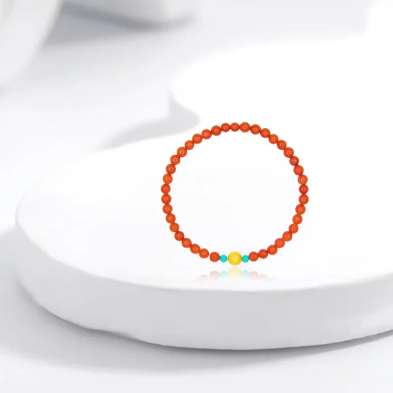 Fuxin Southern Red Agate Bracelets Women's-3