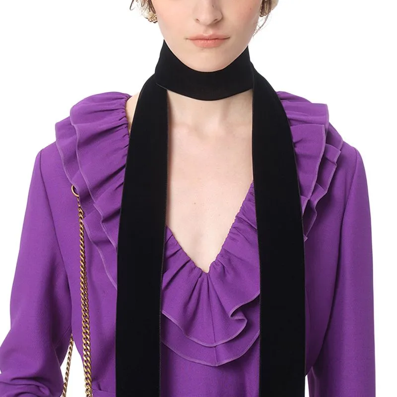 Valentino Ruffled V Neck Mini Dress-5