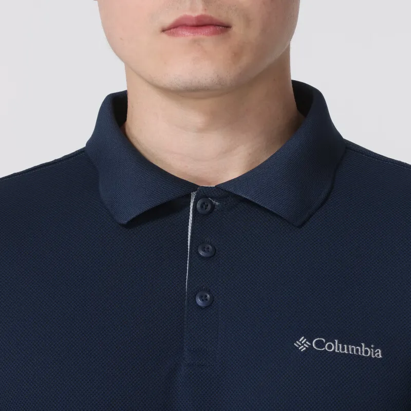 Columbia Polo Shirt Men's Marine Blue-3