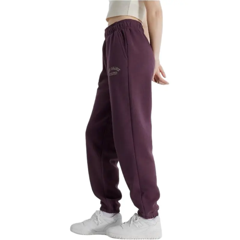 New Balance Knitted Sports Pants Women's Plum Brown-3