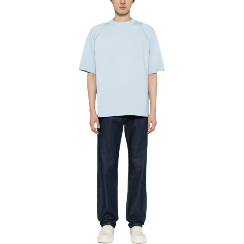 Jacquemus Logo Embroidered Crewneck T Shirt-5