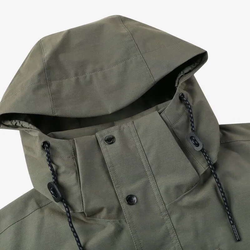 Columbia Waterproof And Windproof Windbreaker Jacket Men's Green-1