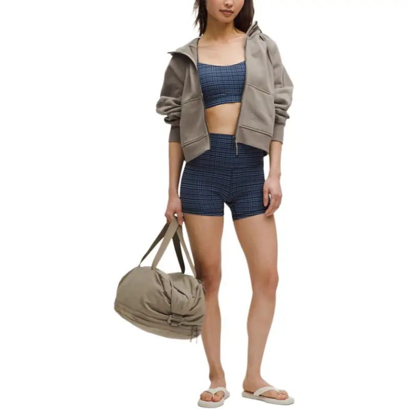 Lululemon Flow Y Collection Nulu™ Yoga Underwear Women's Washed Blue Plaid-2