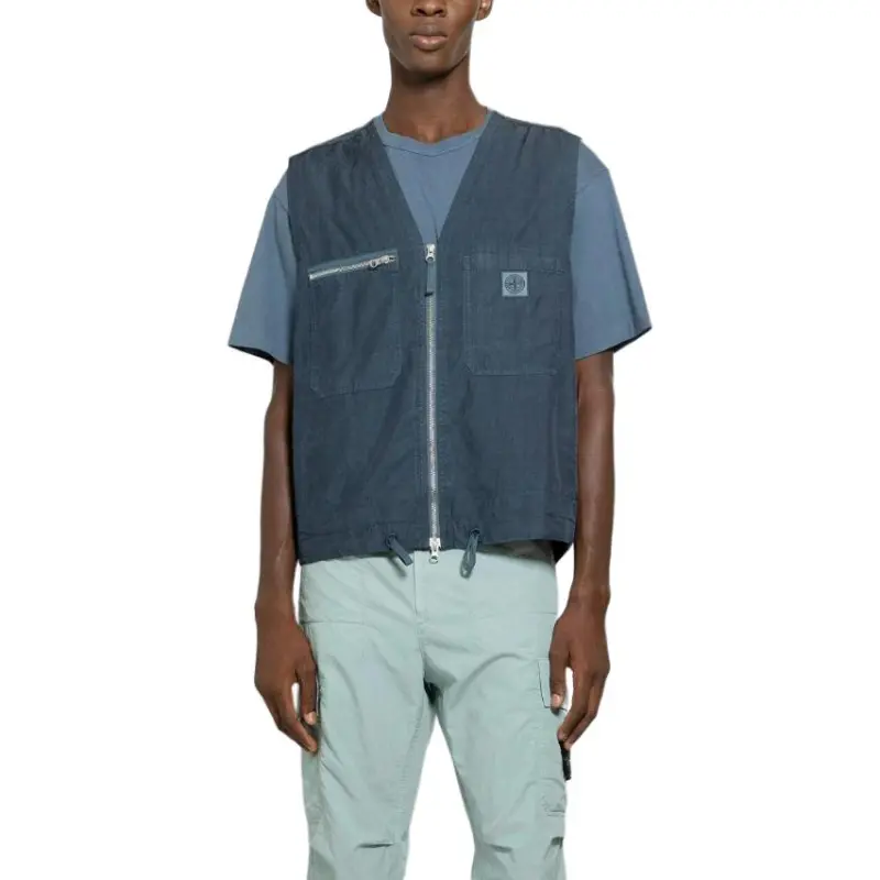 STONE ISLAND SS23 Vest Men's Blue-2
