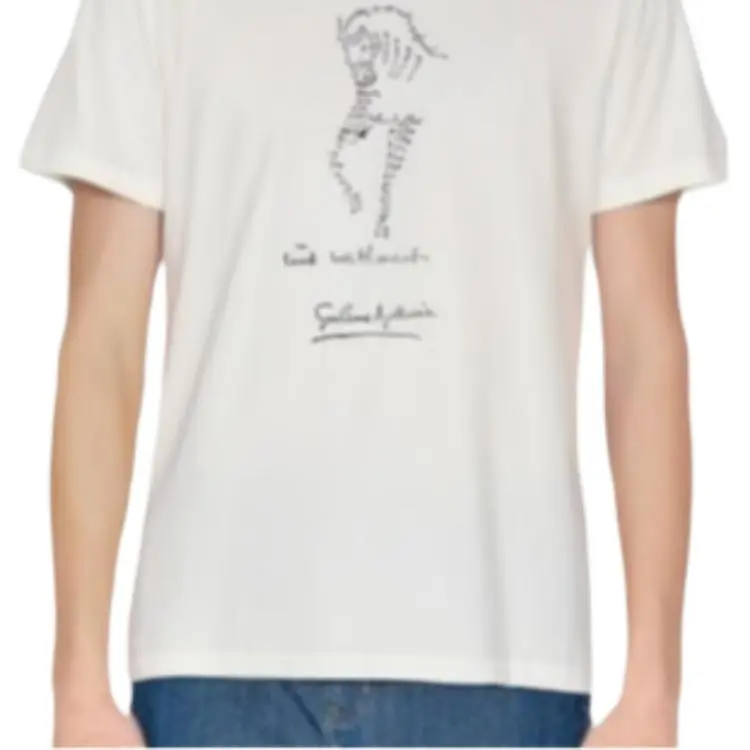 SAINT LAURENT T Shirt Men's White-4