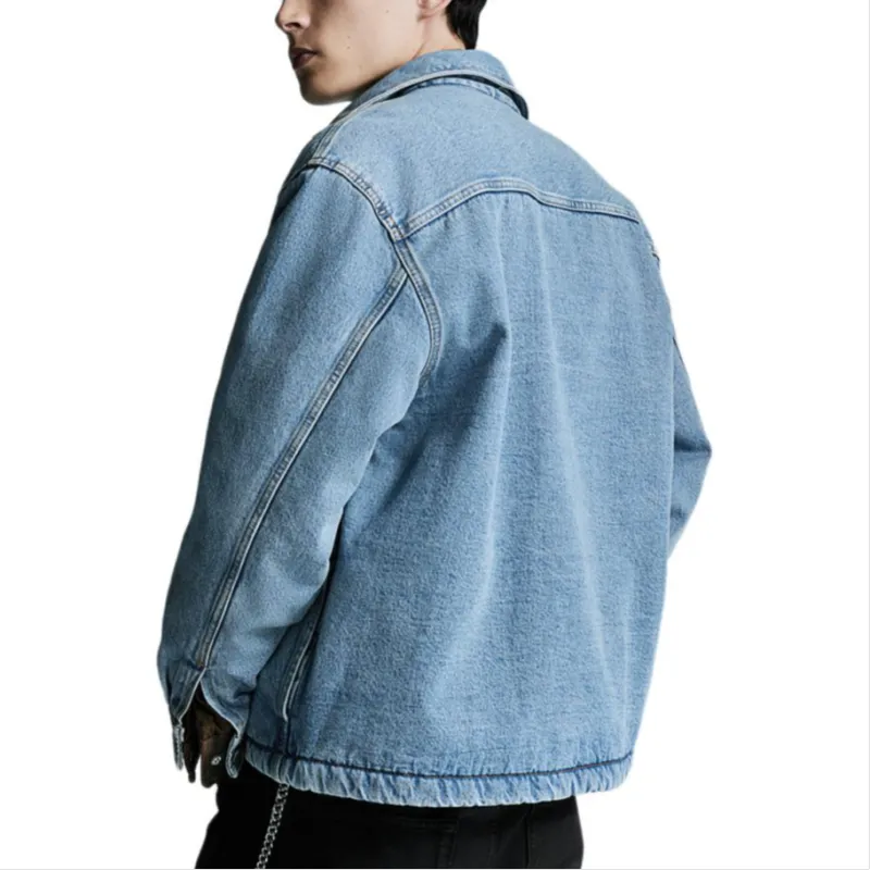 H&M Shirt Men's Light Denim Blue-2