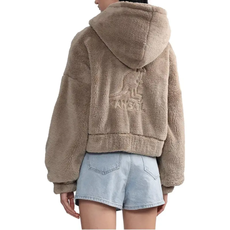 KANGOL Velvet-feel Coat Women's-7