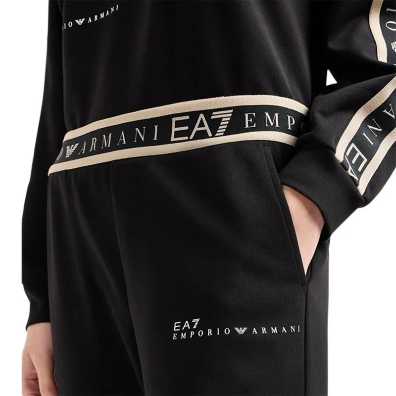 EMPORIO ARMANI EA7 SS25 Sweatshirt Set Women's Black-5