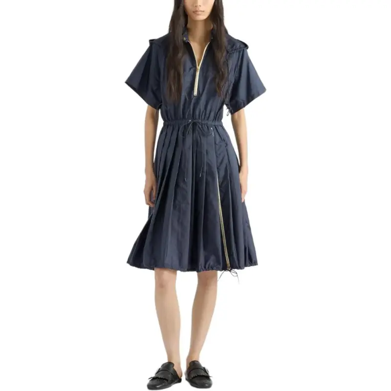 PRADA Re Nylon Zip up Utility Dress-1