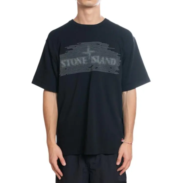 STONE ISLAND Logo Printed T Shirt-3