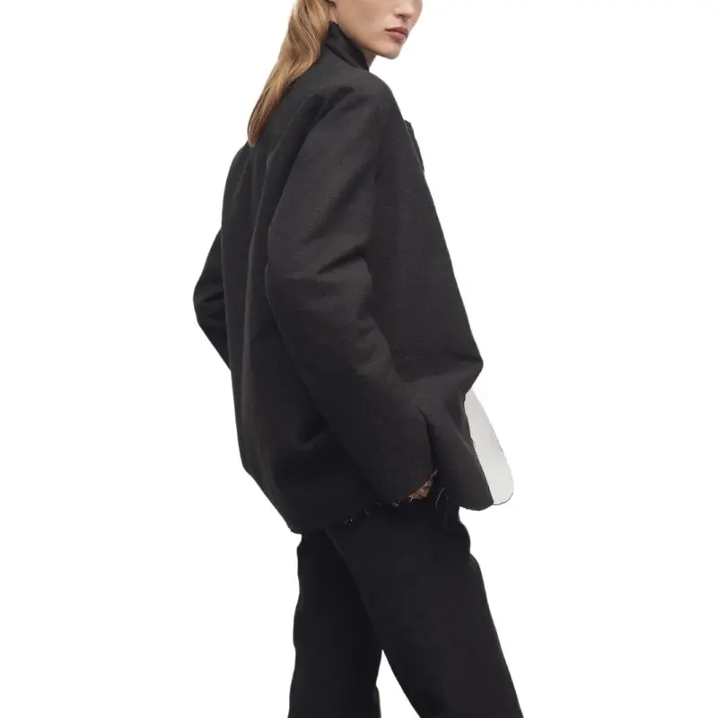 THE ROW Lysandre Jacket 'Dark Brown Melange'-5